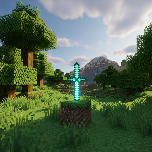 Illustration immersive du sujet : Minecraft-Hoster