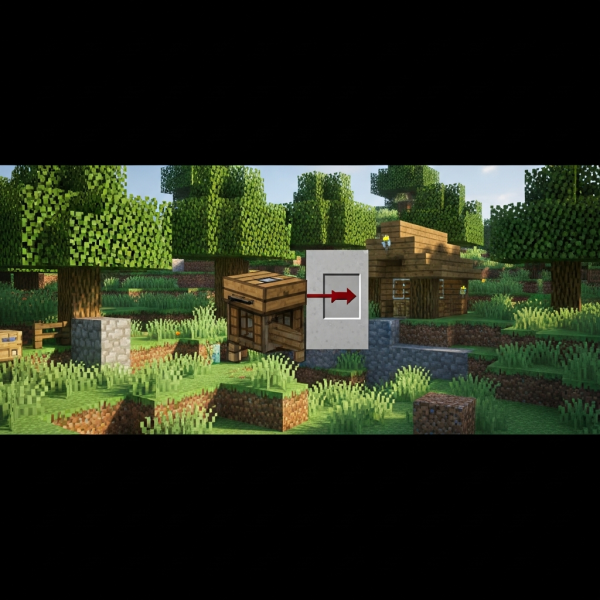 Illustration immersive du sujet : montar un servidor Minecraft